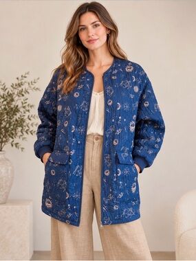 Johnny Was Calme Quilted Celestial Quilted Jacket (093356) 🌙 ☀️ ♌️